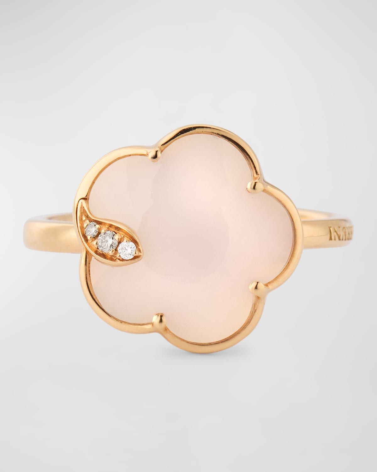 18k Rose Gold Joli Ring with Diamonds, Size 6.5