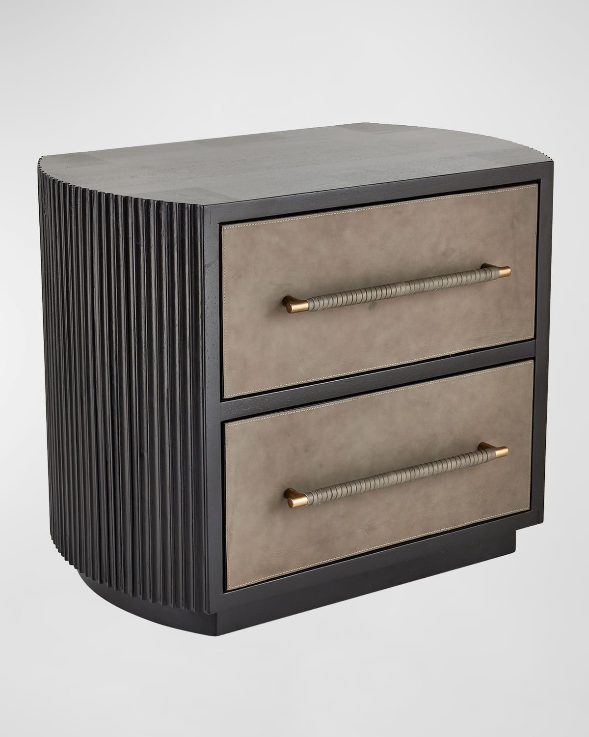 Eastchester 2-Drawer Leather Nightstand