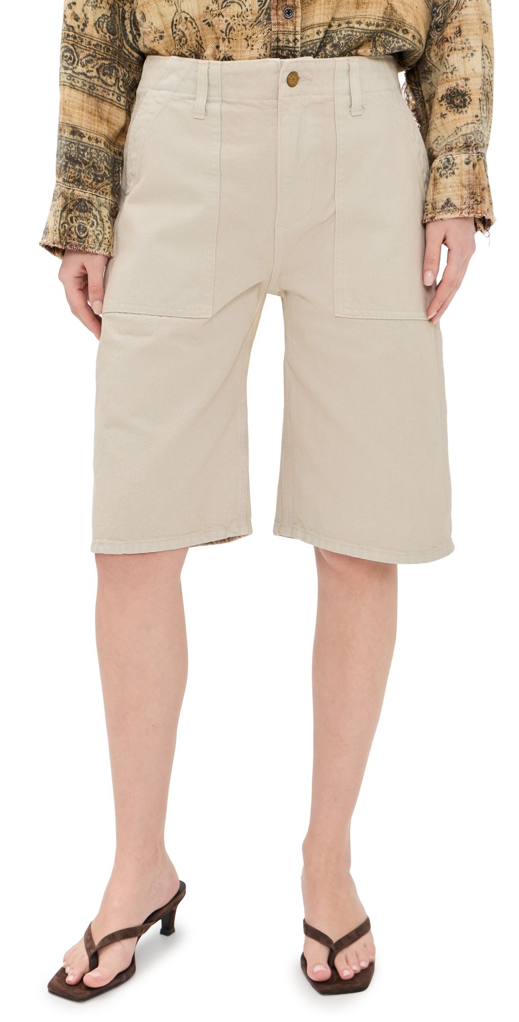 B Sides Roma Shorts Chalk Overdye 25