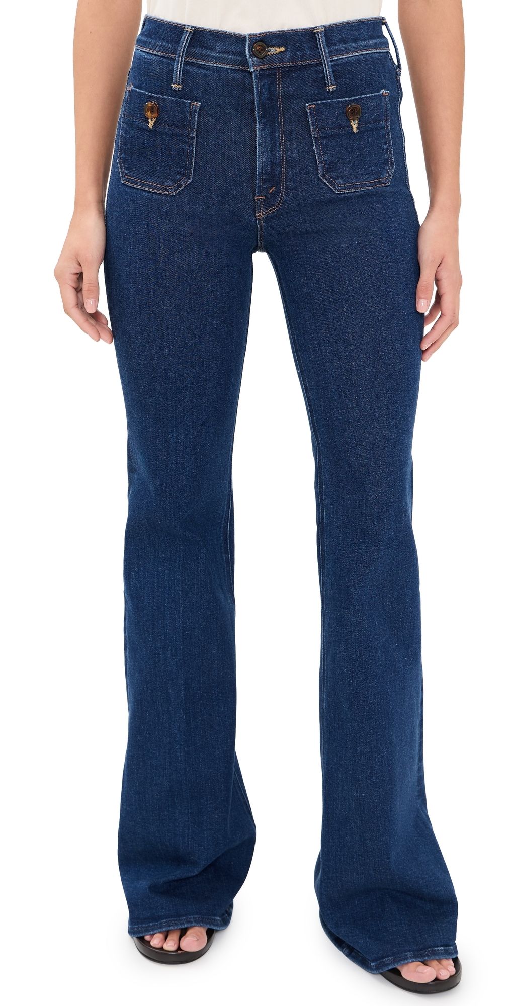 MOTHER The Patch Pocket Doozy Jeans Retrograde Rodeo 34