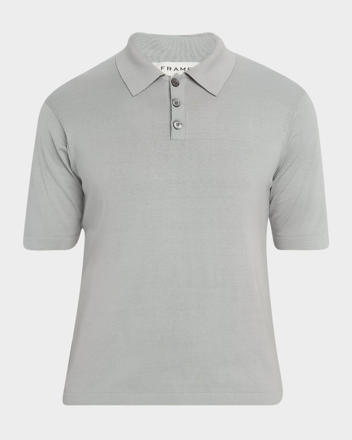 Men & apos;s Cotton Silk Polo Sweater