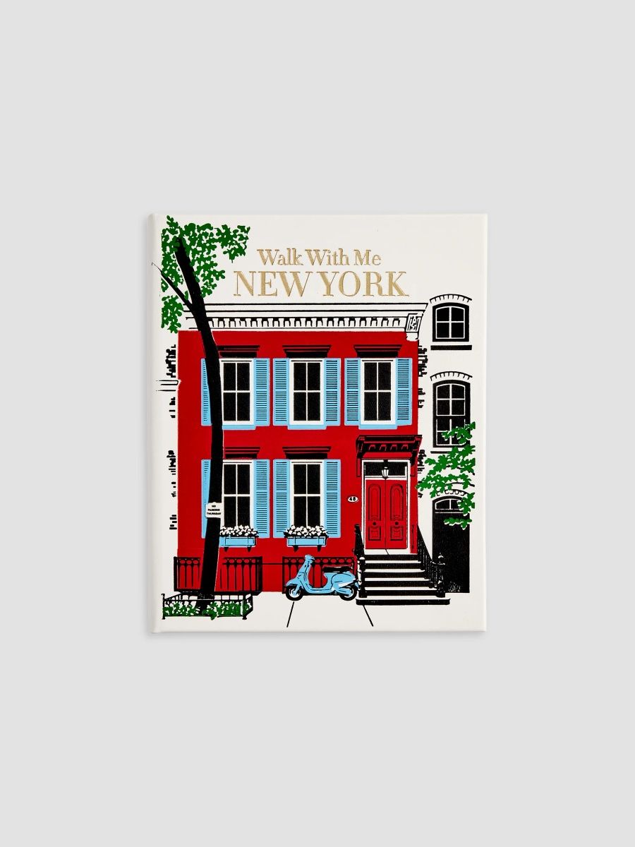 Graphic Image "Walk With Me: New York" Leather-Bound Hardcover Book