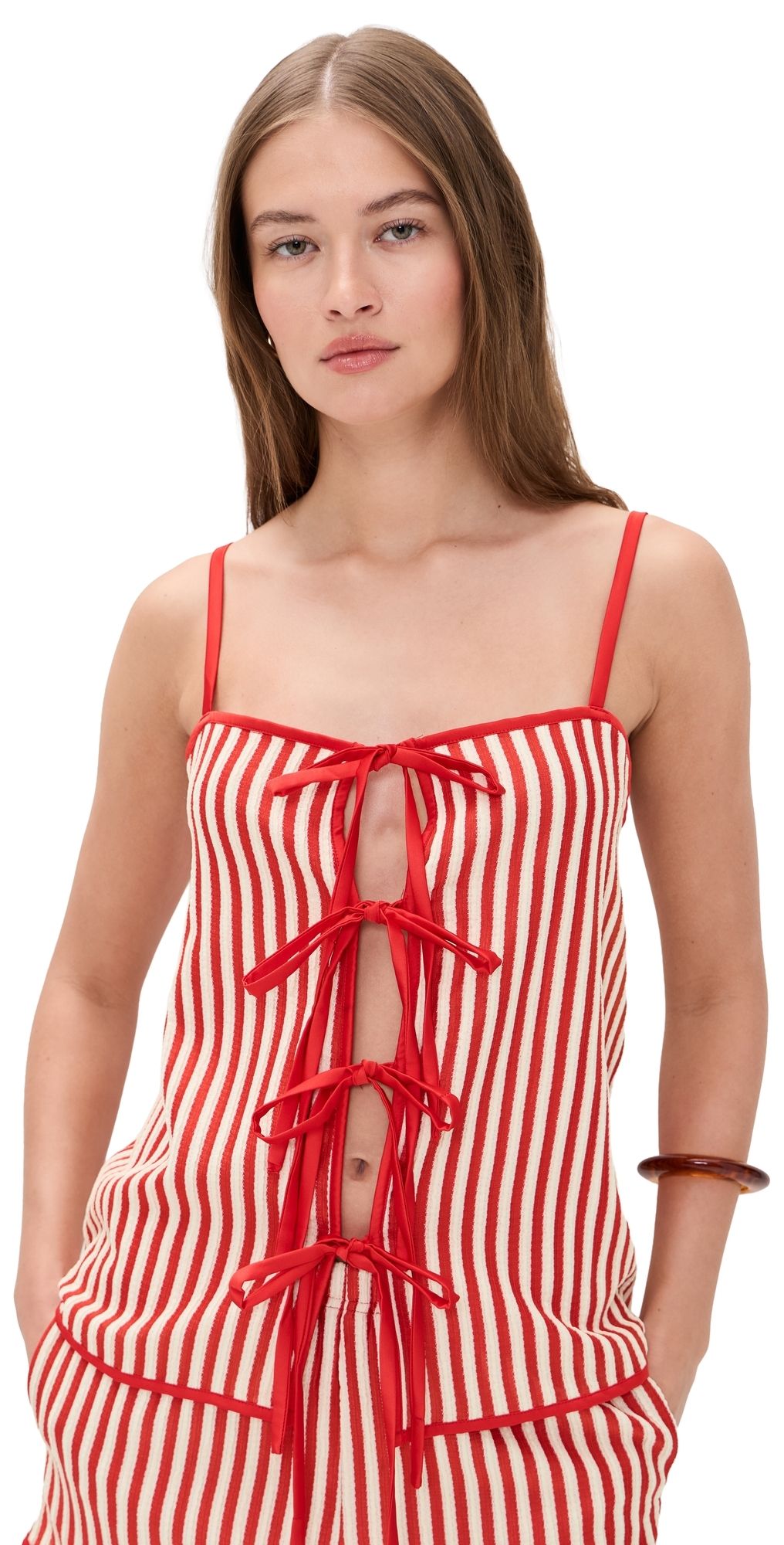 Bailey Rose Striped Top Chili XS