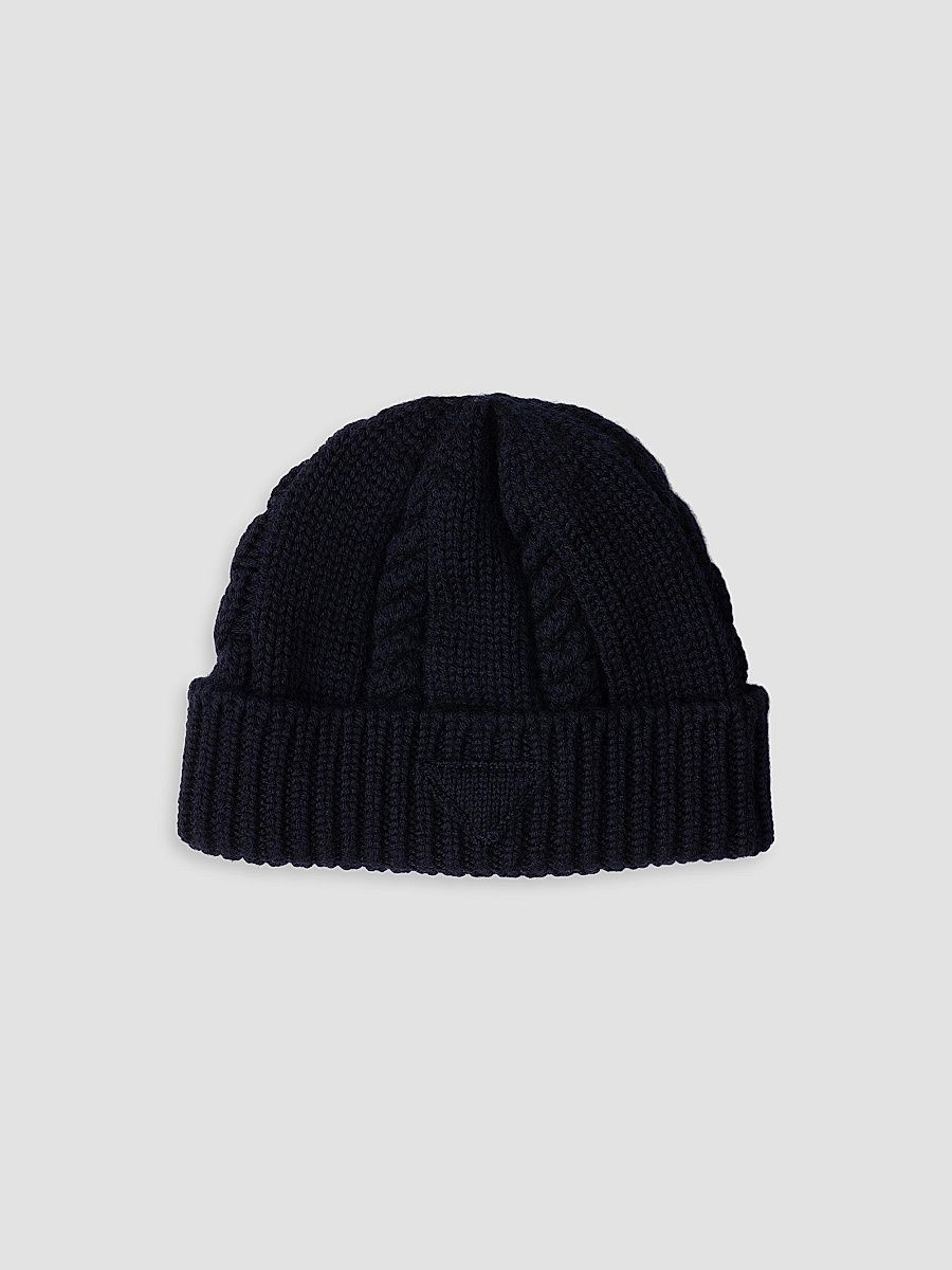Women's Wool Beanie - Blue - Size Large