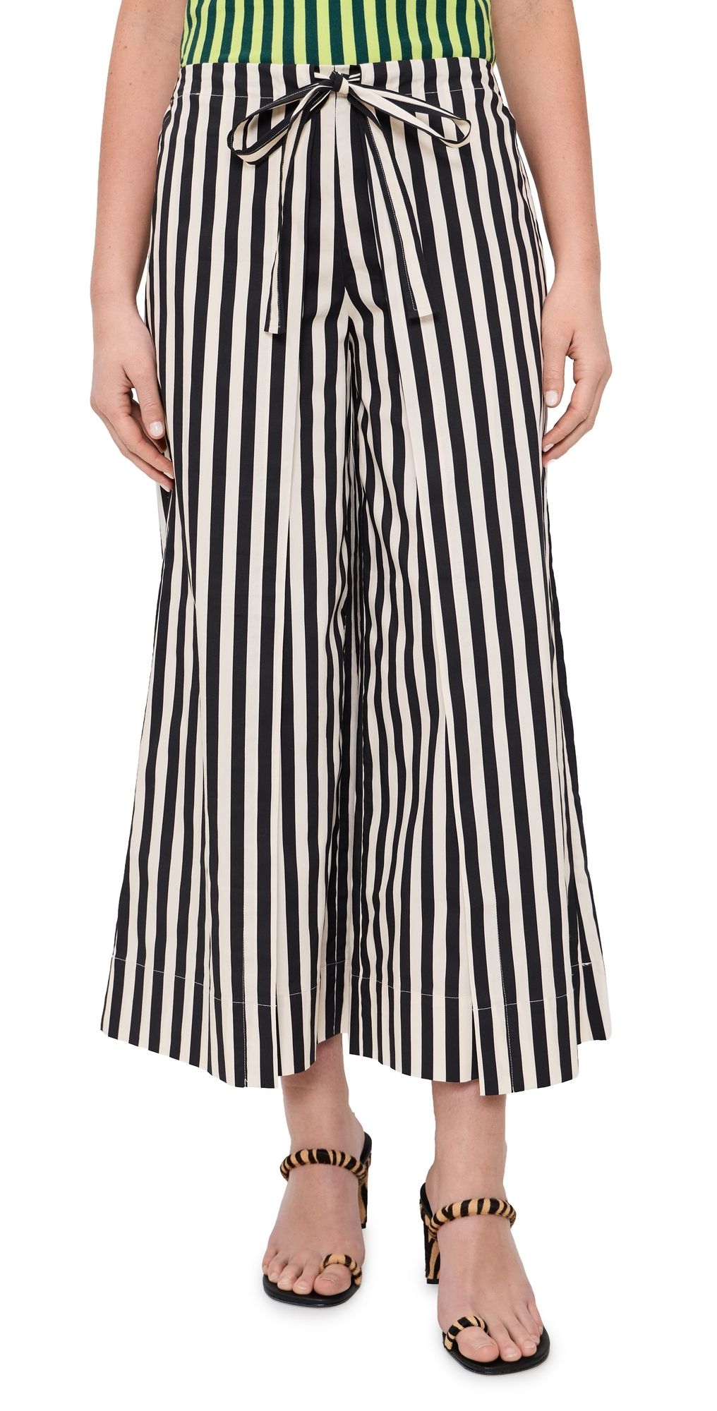 SIMONMILLER Lima Poplin Pants Black/White Stripe S