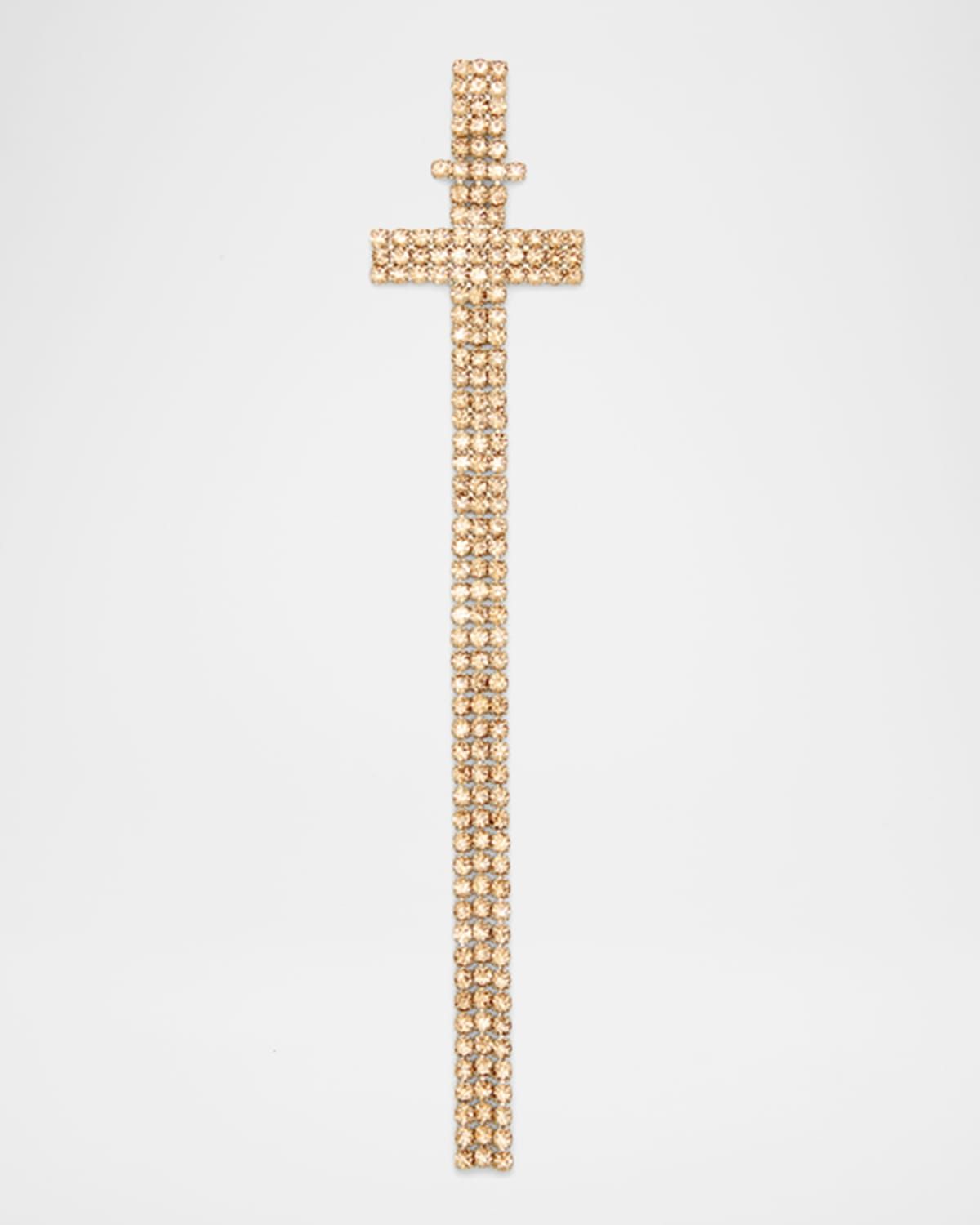 Rhinestone Alphabet Earring, Single