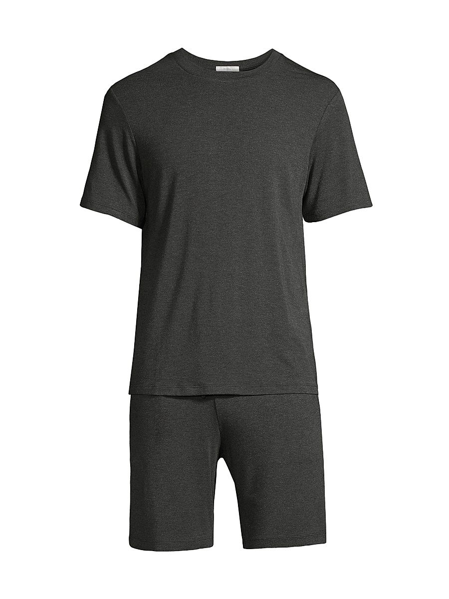 Eberjey Men's Henry Jersey Pajama Set - Charcoal - Size Small