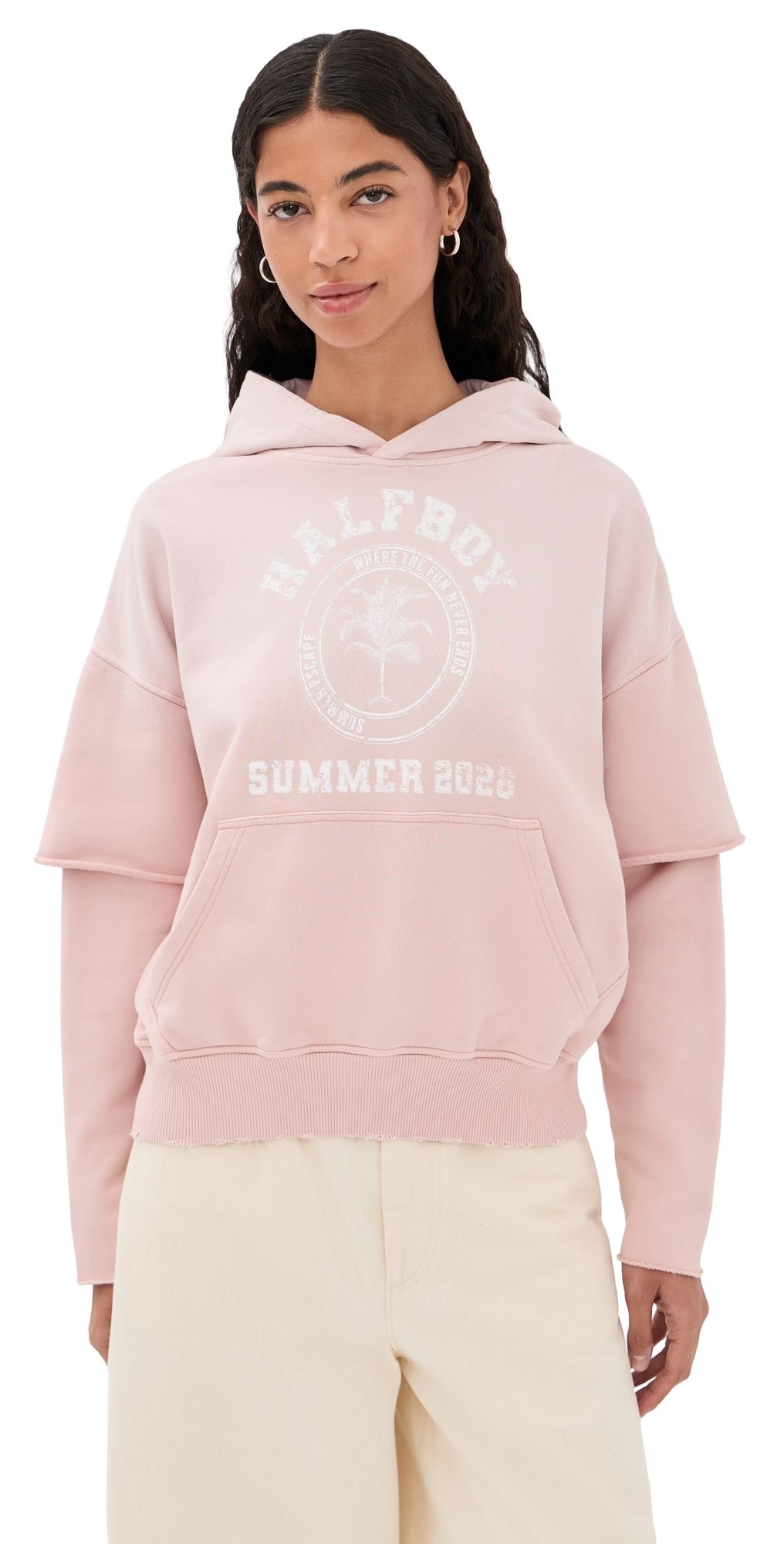 HALFBOY Vintage Hoodie Sepia Rose S