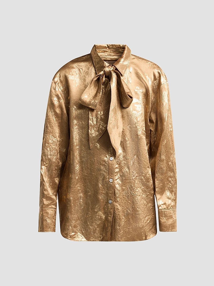 Women's Gilded Peony Camillia Top - Golden Glow - Size XL