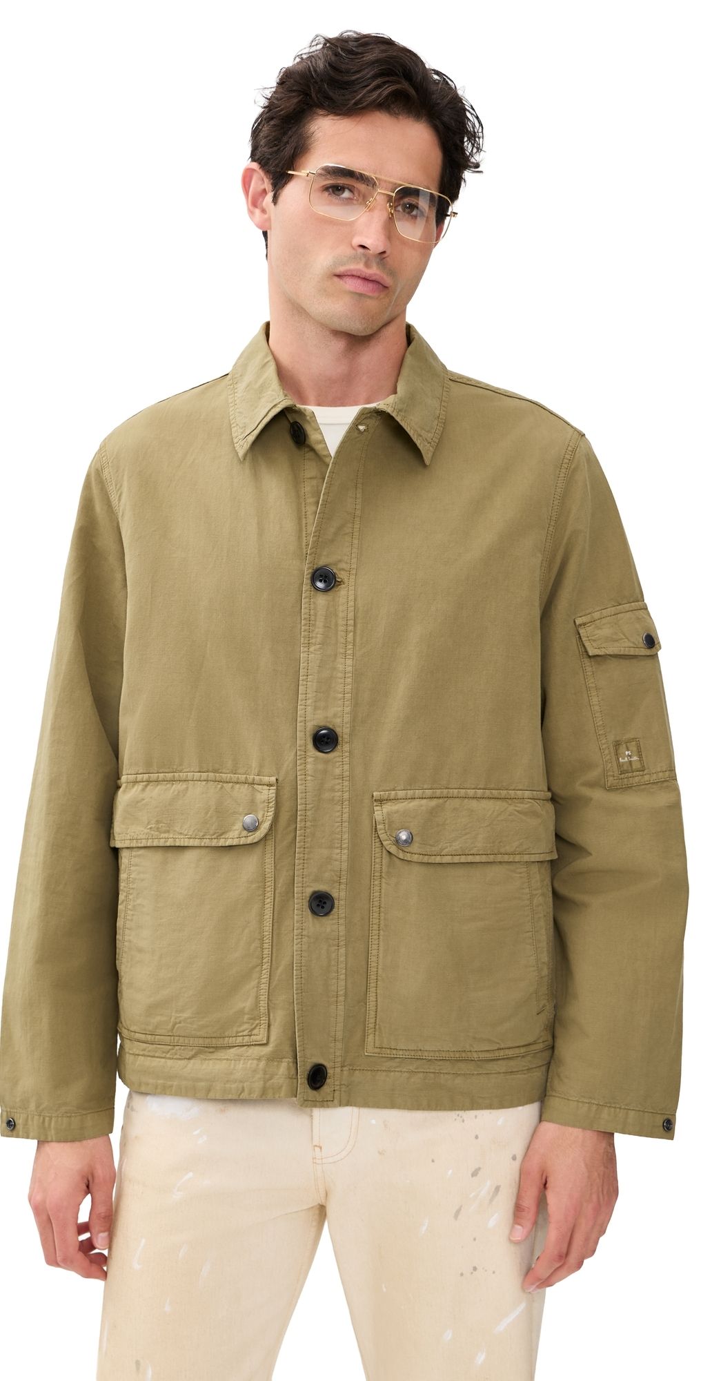 PS Paul Smith Shirt Jacket Olive Green S
