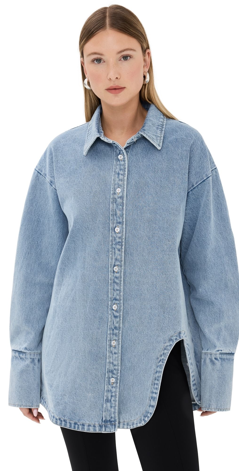 Lioness Off Duty Denim Shirt Classic Denim L