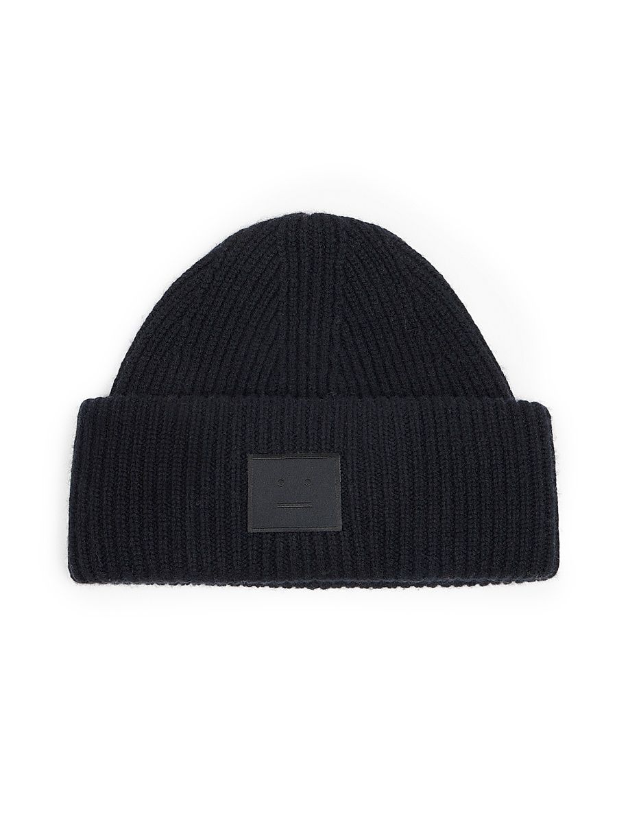 Men's Pana Rib-Knit Beanie - Black