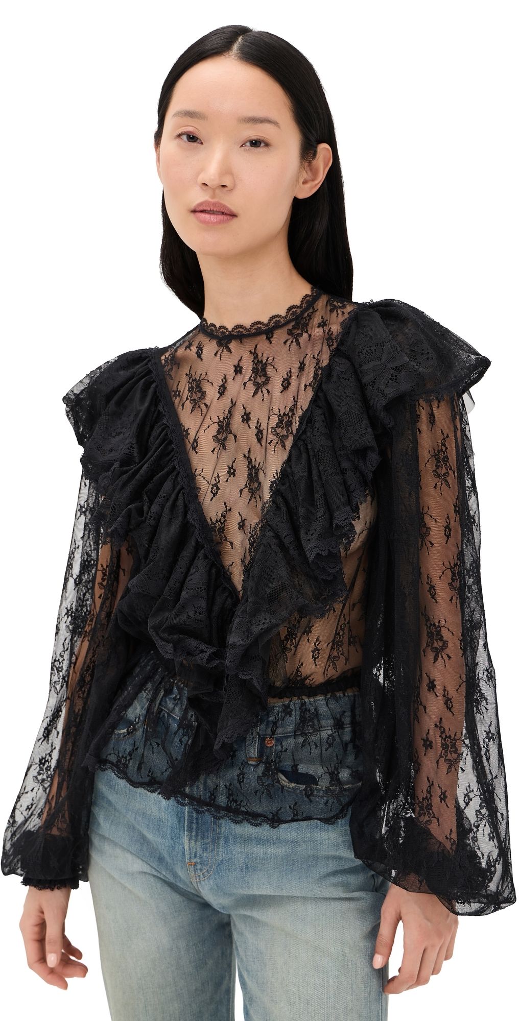 Ronny Kobo Talia Blouse Black XL