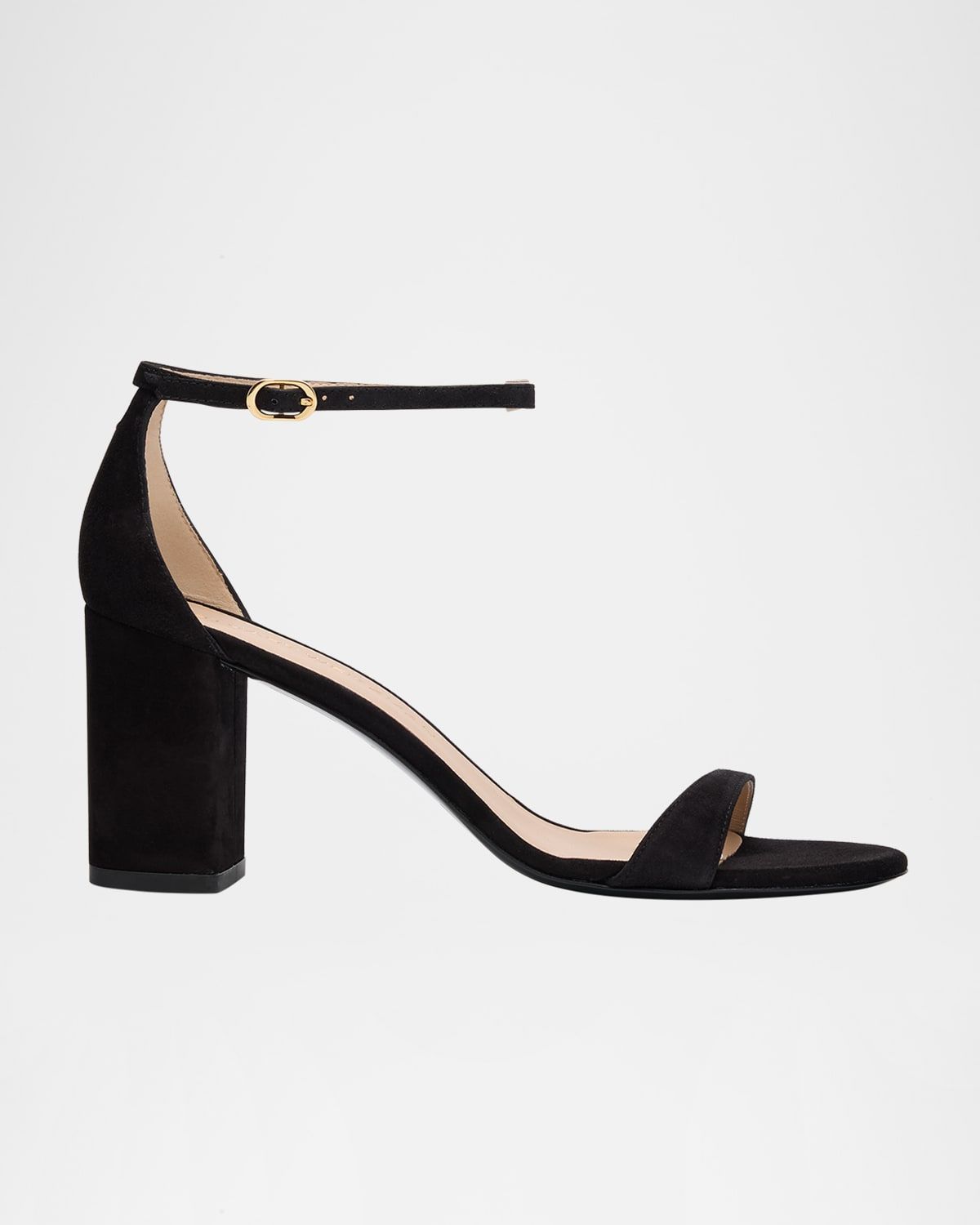 Nudist Suede Ankle-Strap Sandals