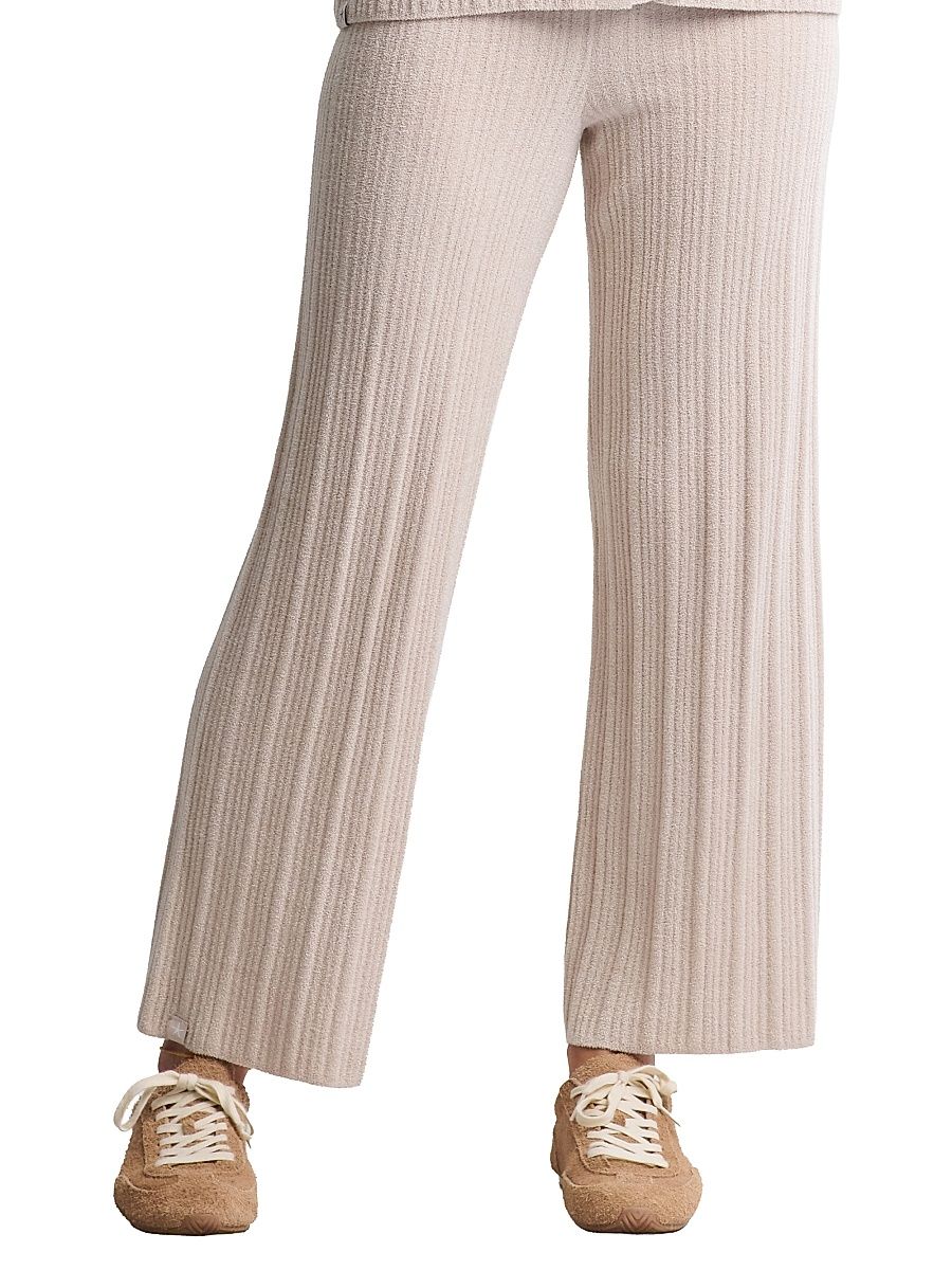Women's Cozychic Ultra Lite Ribbed Ankle Pants - Stone - Size XS