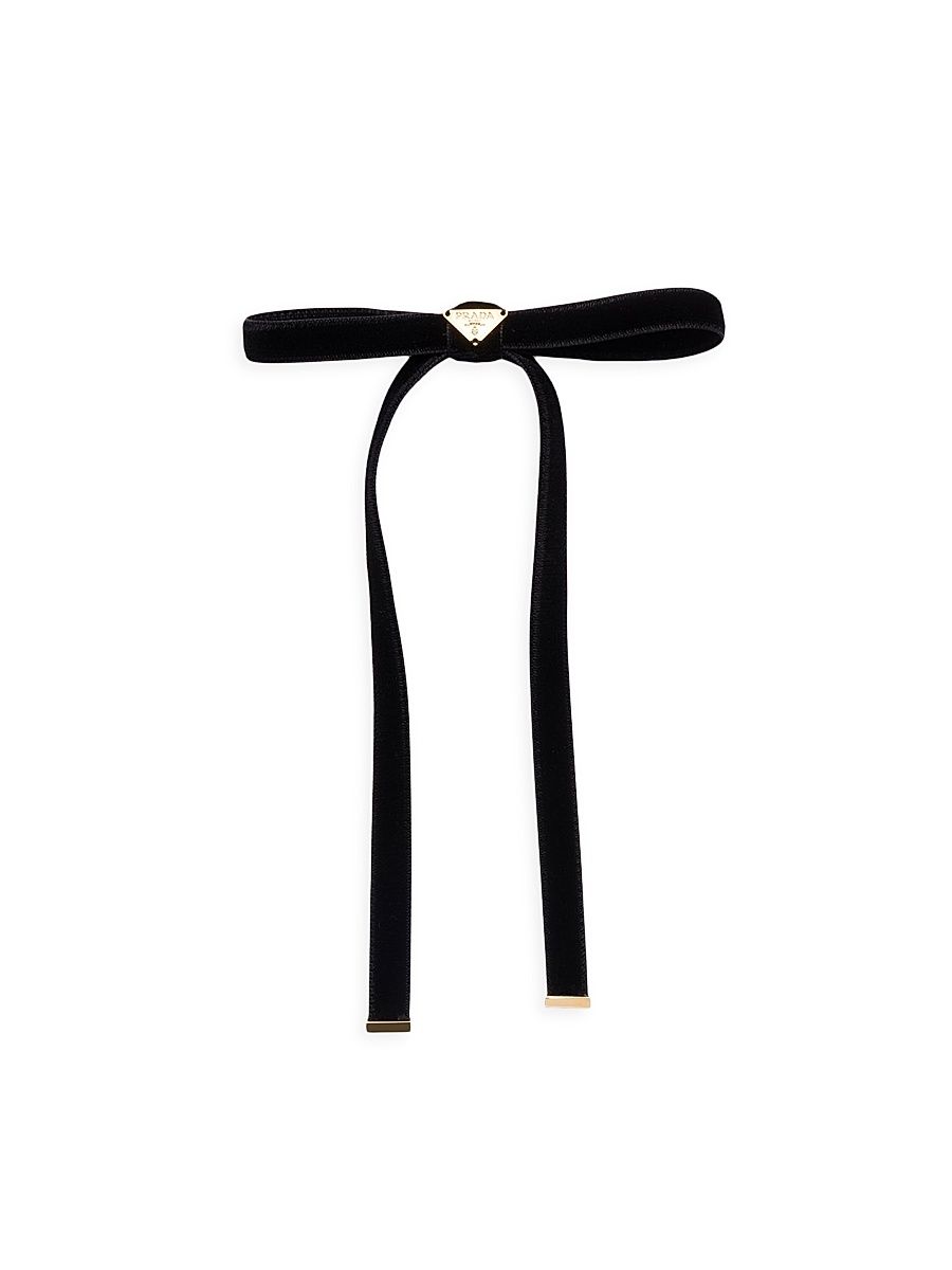 Women's Velvet Hair Clip - Black