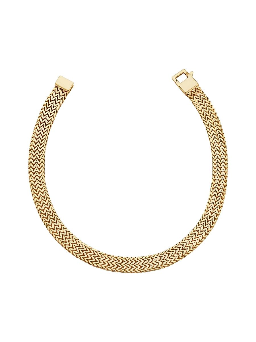 Women's 14K Yellow Gold Chevron Bracelet - Gold - Size 7.5