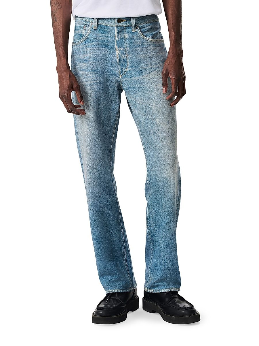 Men's Miramar Denim Straight-Leg Sweatpants - Atlantic - Size 32