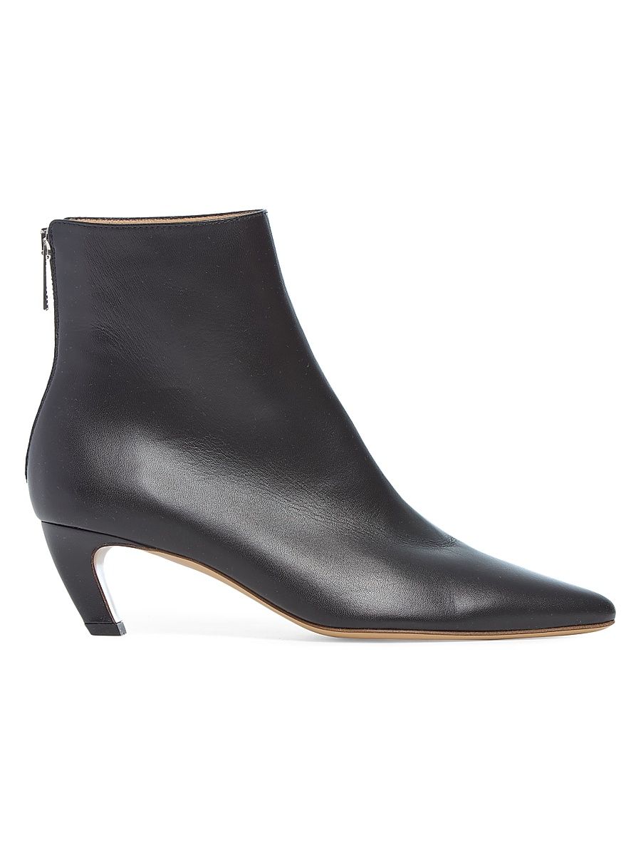 Women's Clayton 50MM Leather Ankle Boots - Black - Size 11