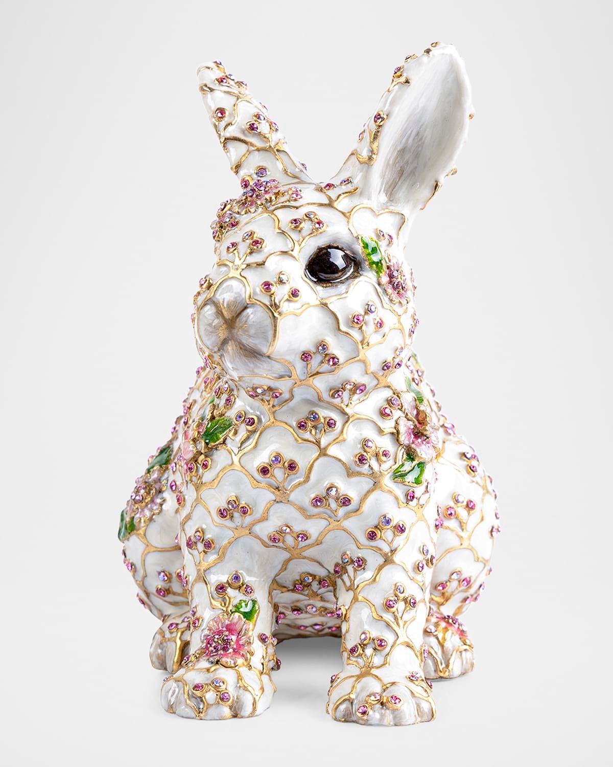 Jing Floral Rabbit Figurine