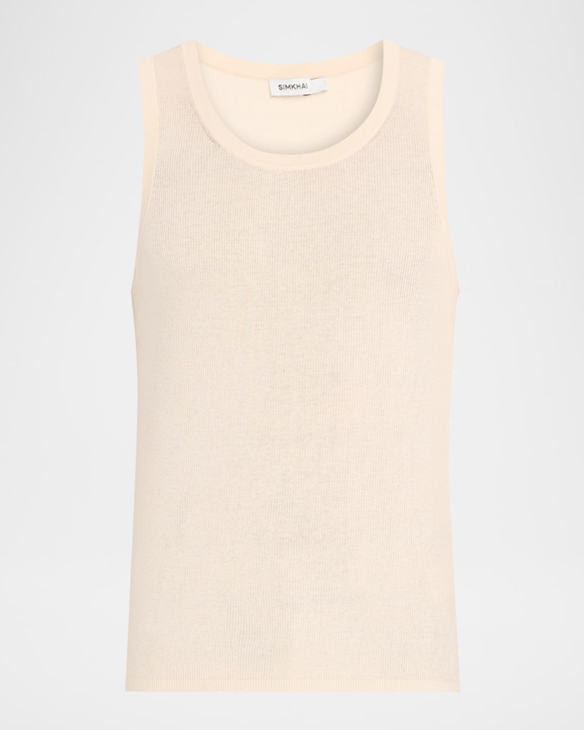 Men & apos;s Elikai Ribbed Cotton Fitted Tank Top