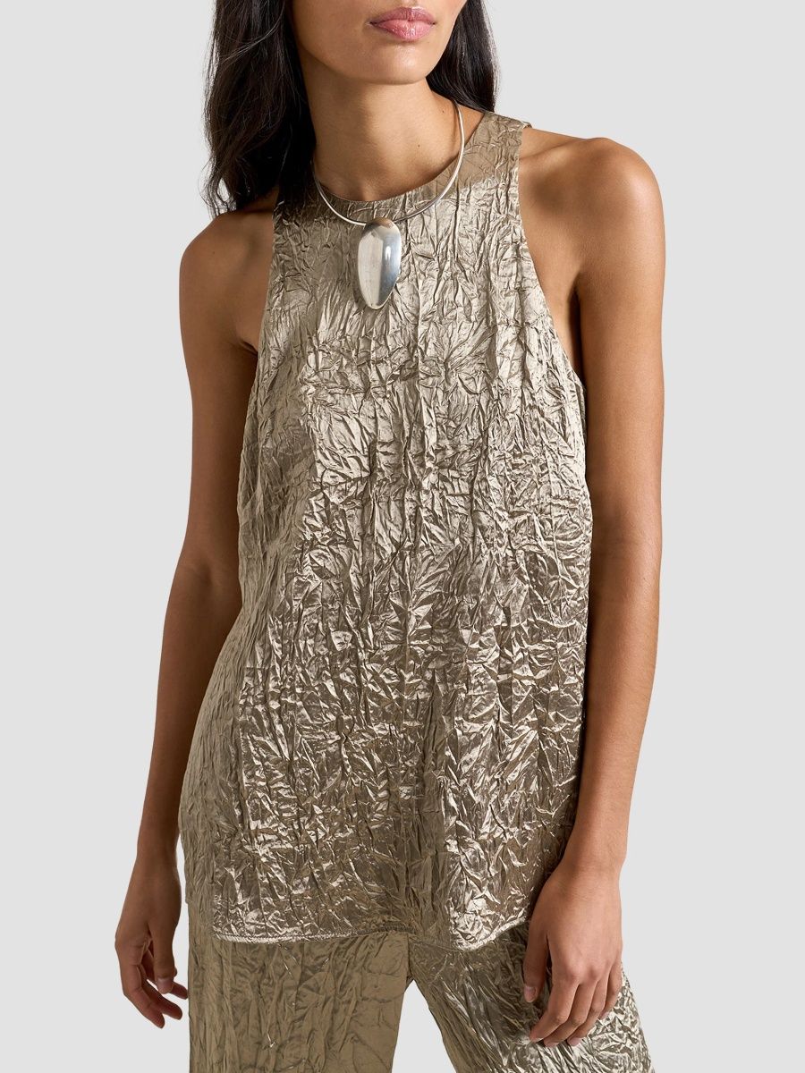 La Ligne Women's Megan Top - Brass - Size XL
