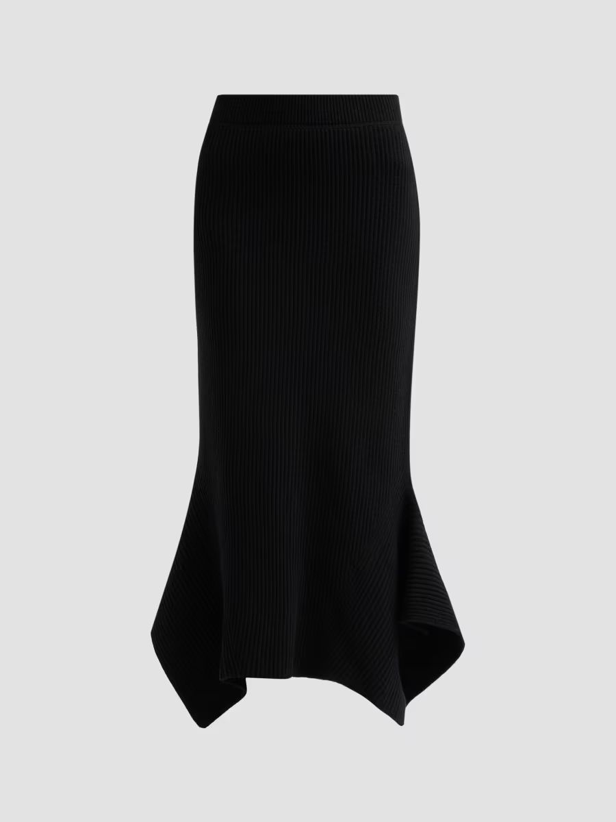 Zimmermann Women's Clash Wool Utility Midi Skirt - Black - Size 10