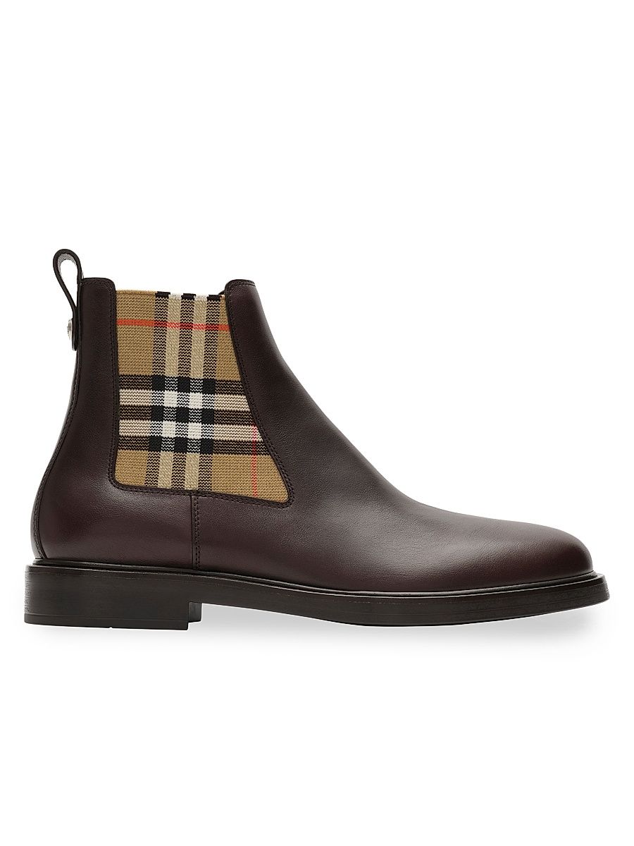 Men's Pembroke Leather Boots - Moorhen Brown - Size 13