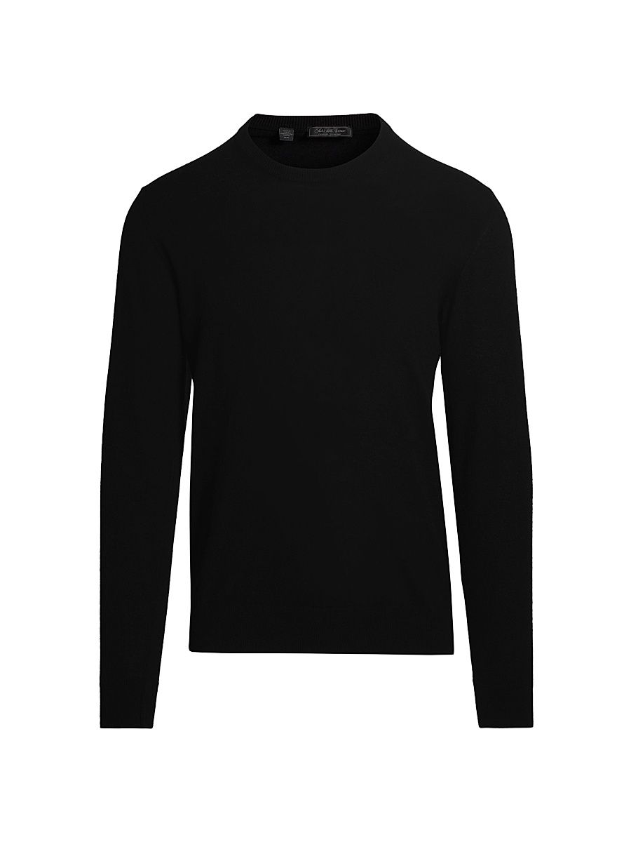 Men's COLLECTION Cashmere Crewneck Sweater - Black - Size XL
