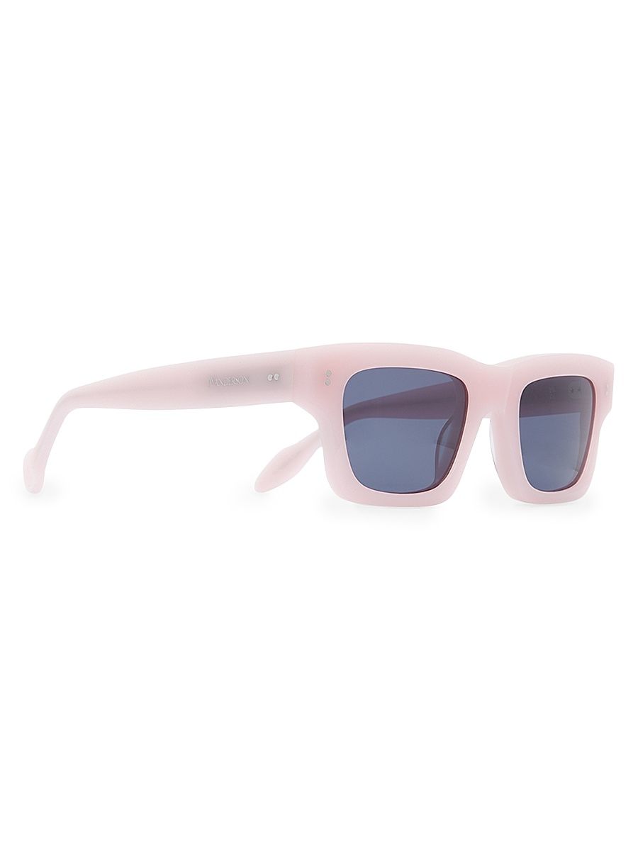 Women's 55MM Rectangular Sunglasses - Pink