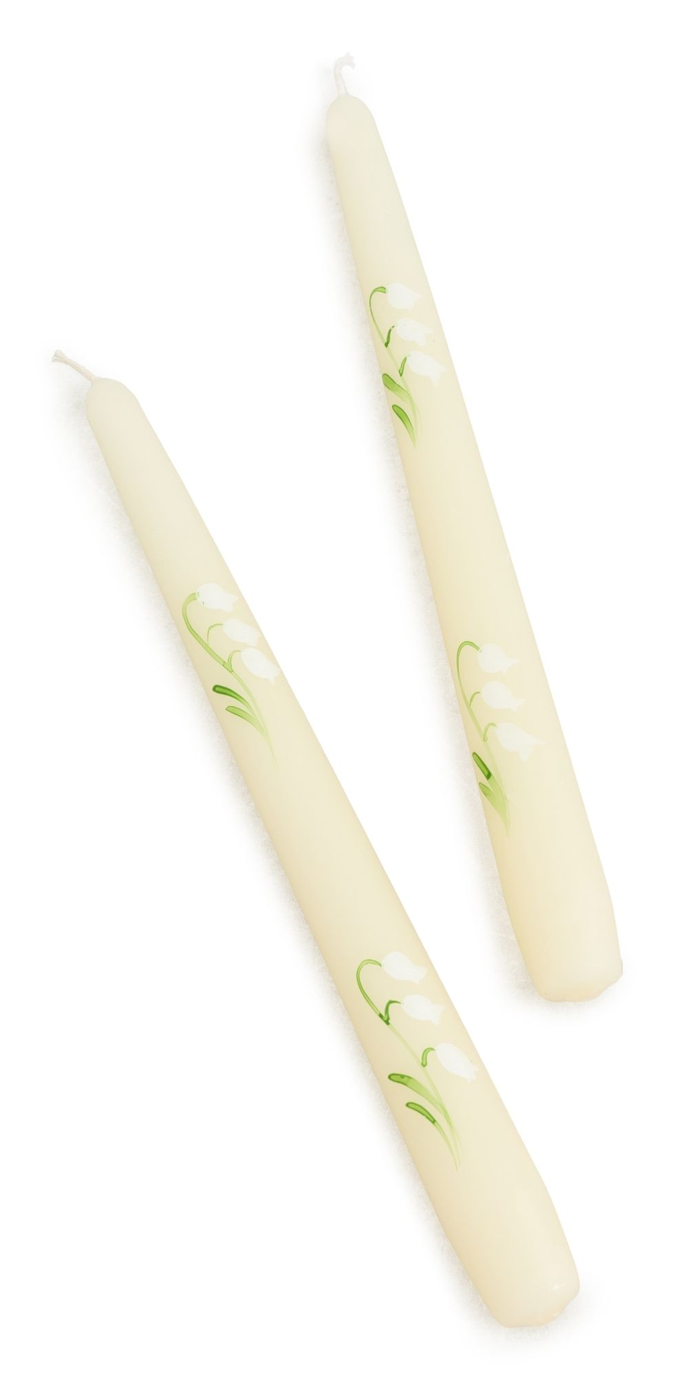 Les Ottomans Lilly Of The Valley Candles Set White/Green One Size