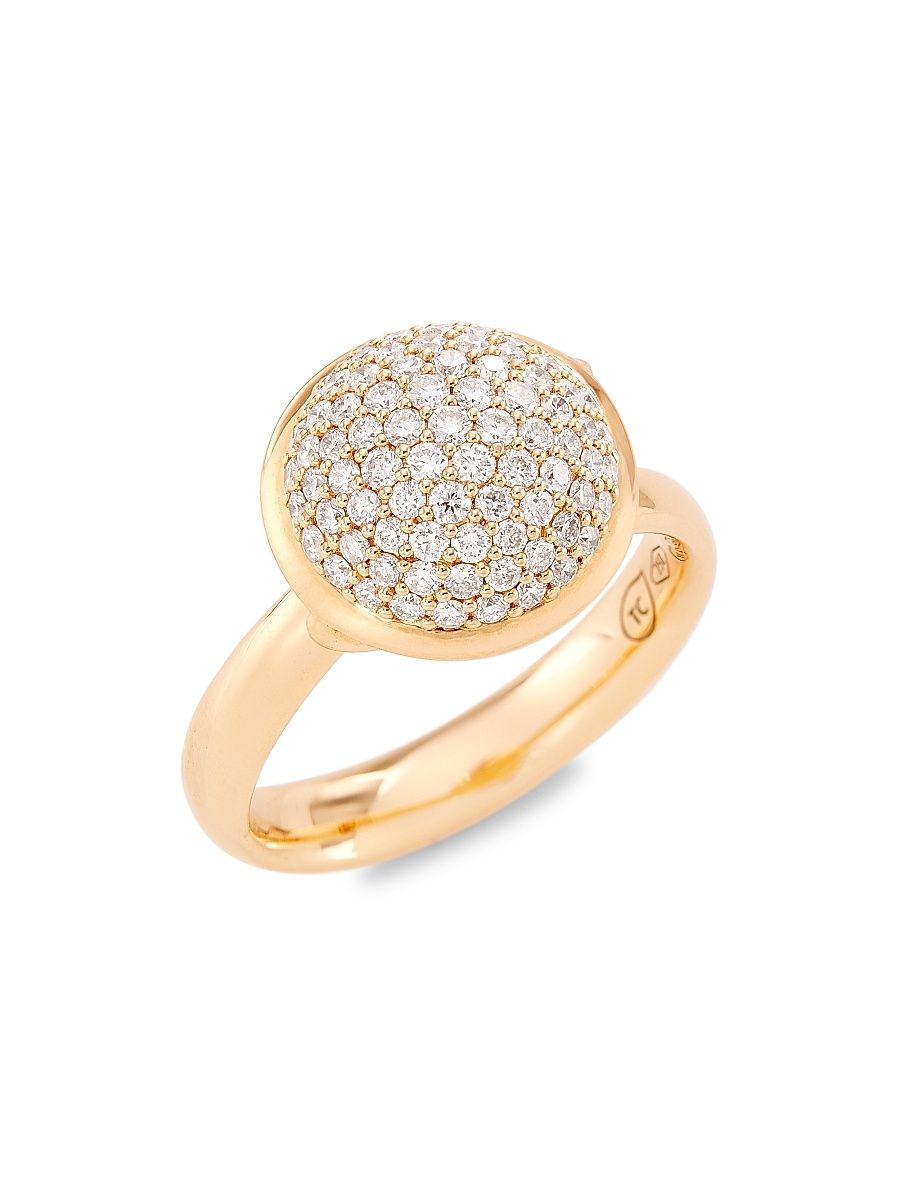 Women's Bouton 18K Rose Gold & 0.75 TCW Diamond Ring - Size 7