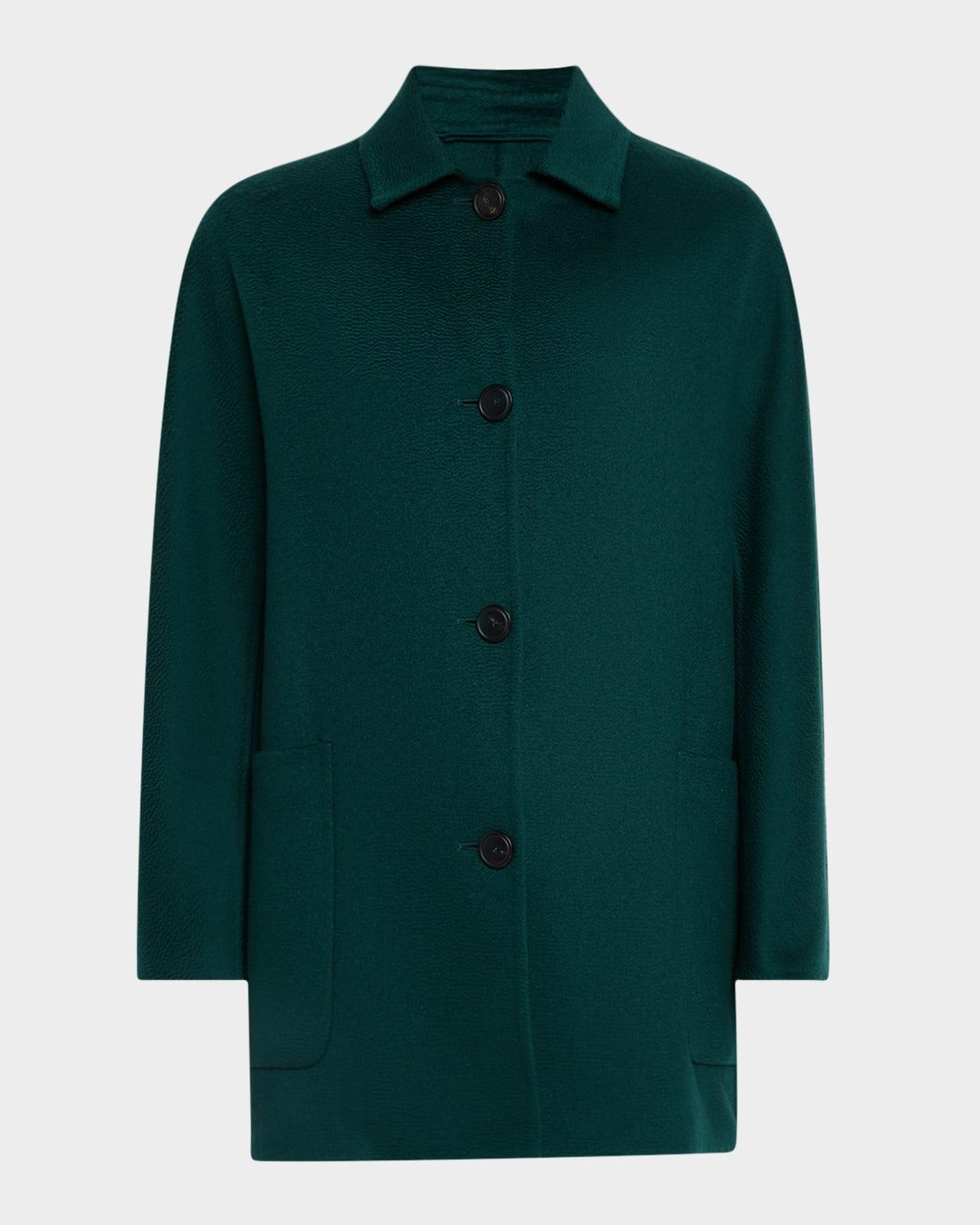 Lembi Single-Breasted Cashmere Coat