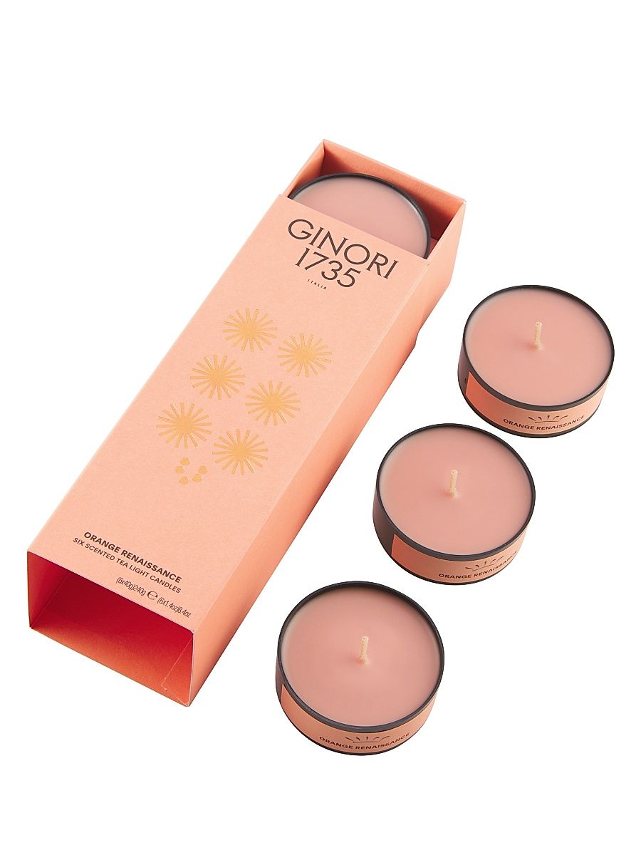 LCDC 6-Piece Scented Tealight Candle Set - Musk Road