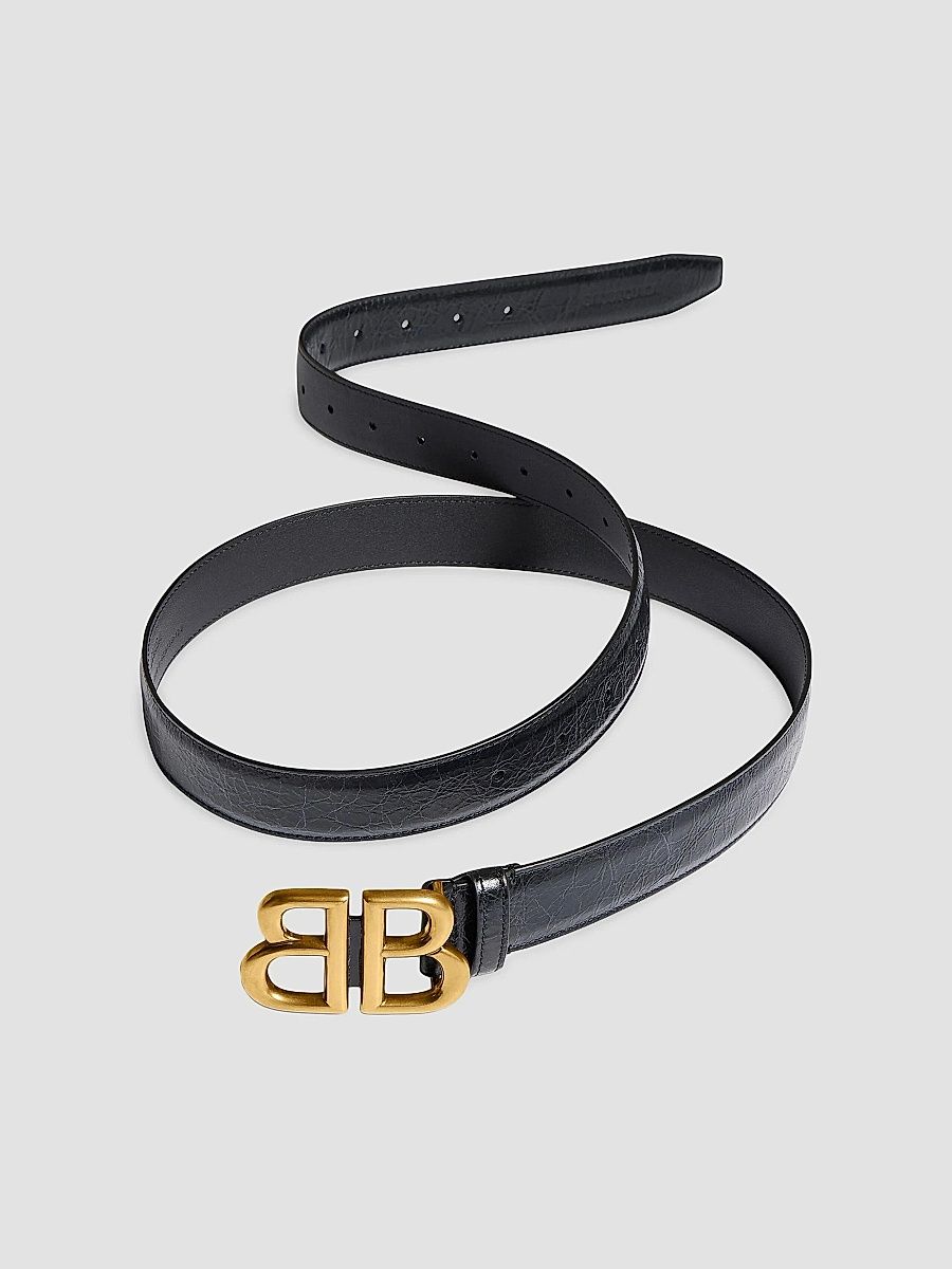 Balenciaga Women's Monaco Belt - Black - Size 20