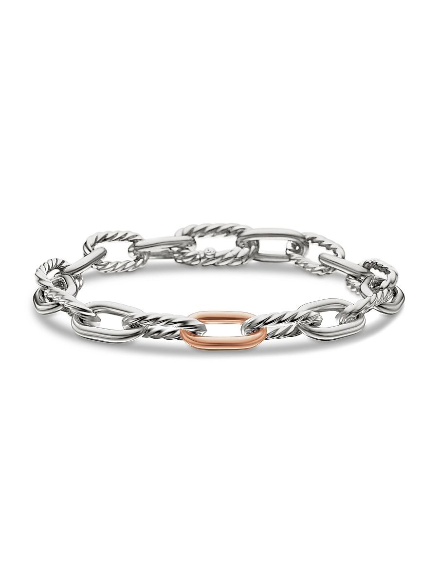 Women's Dy Madison Chain Bracelet In Sterling Silver - Silver - Size Medium