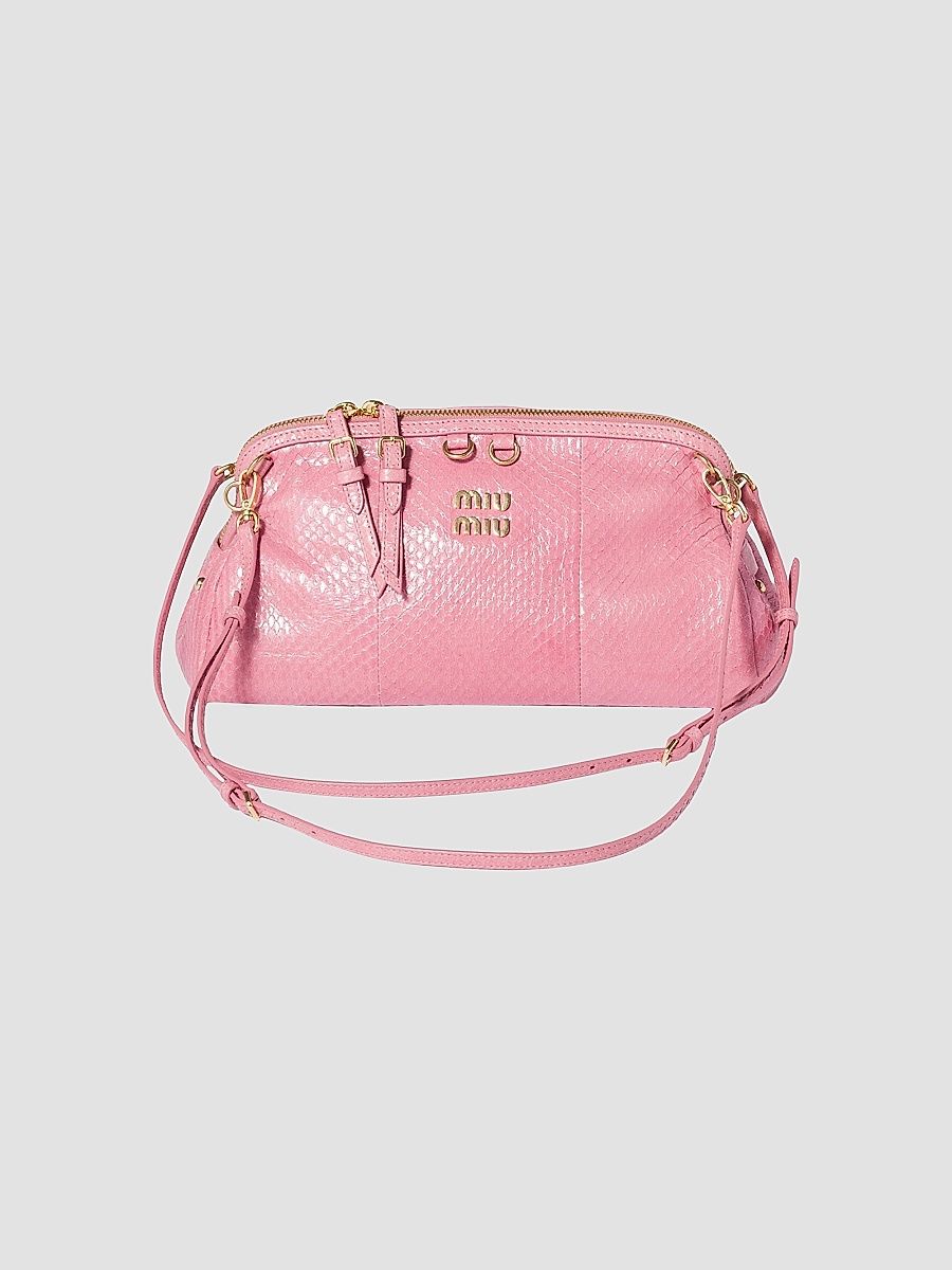 Miu Miu Women's Ayers Leather Clutch - Pink