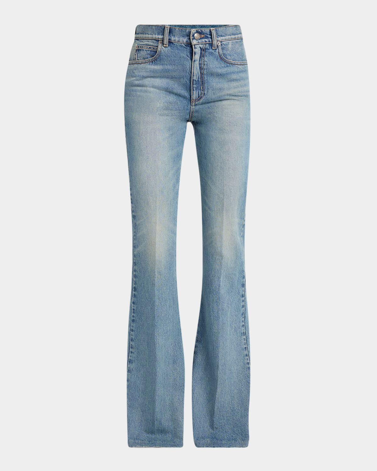 Boot-Cut Leg Denim Pants