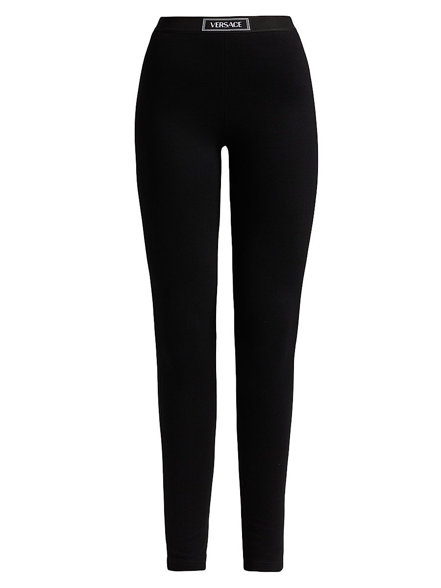 Women's 90's Logo Seamless Leggings - Black - Size Small