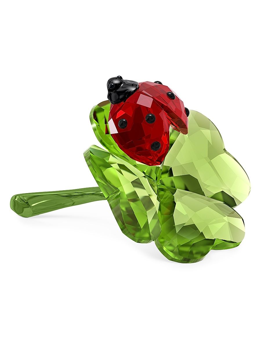 Idyllia Ladybug & Clover Crystal Figurine