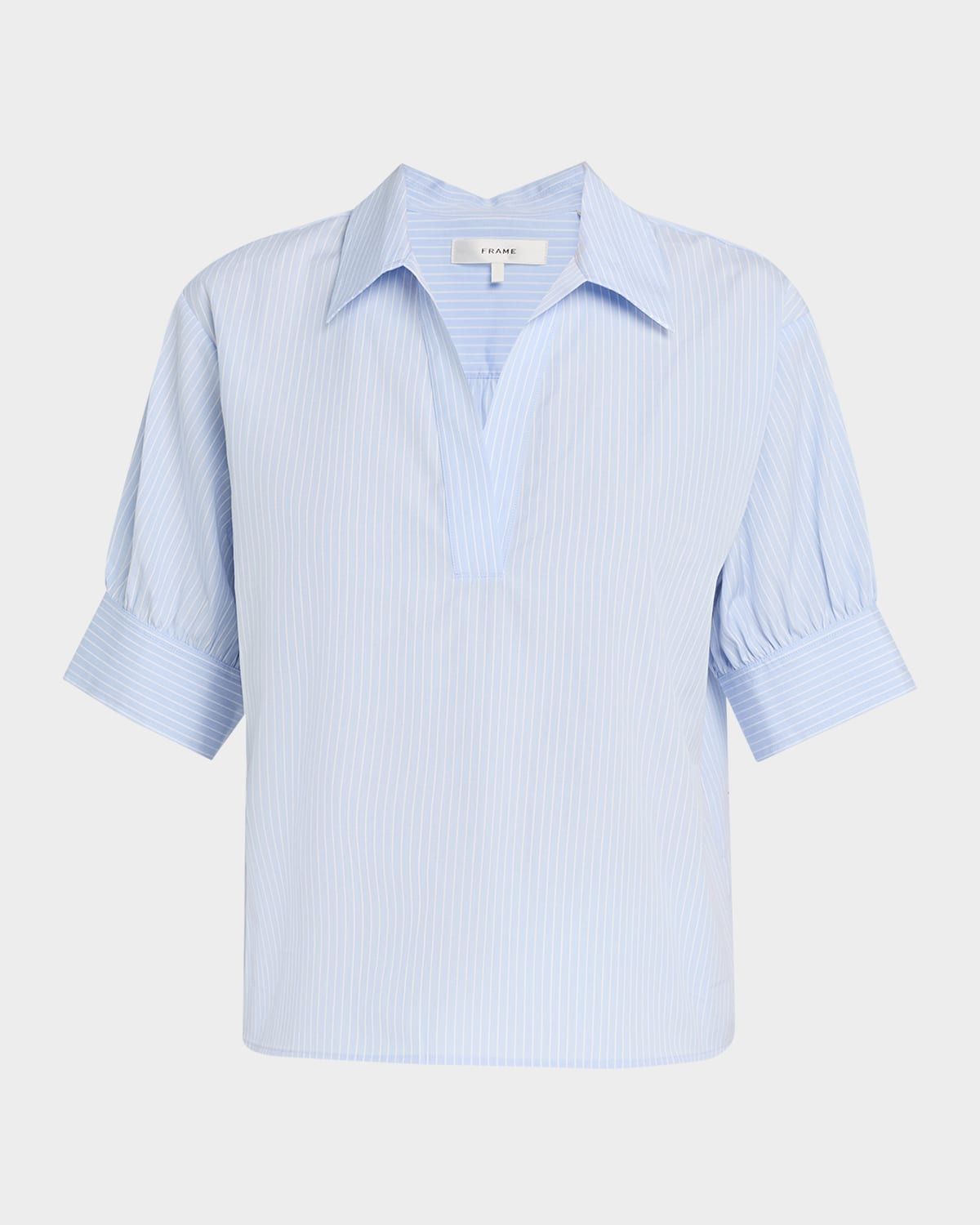 The Striped Popover Top