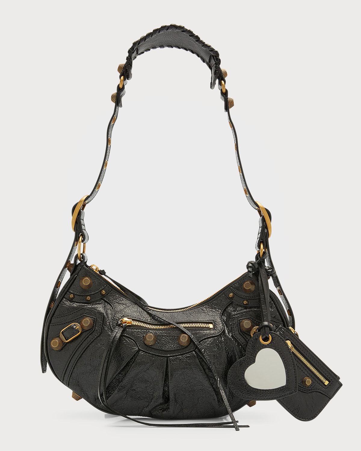 Le Cagole Small Leather Shoulder Bag