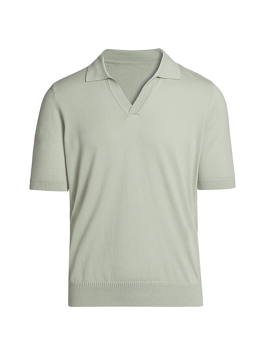 Men's COLLECTION Johnny Collar Polo - Green - Size XXL