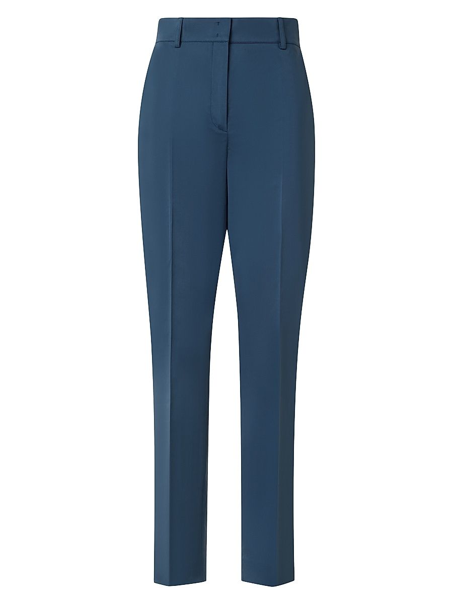 Women's Feryn Stretch Cotton Tapered Pants - Navy - Size 12