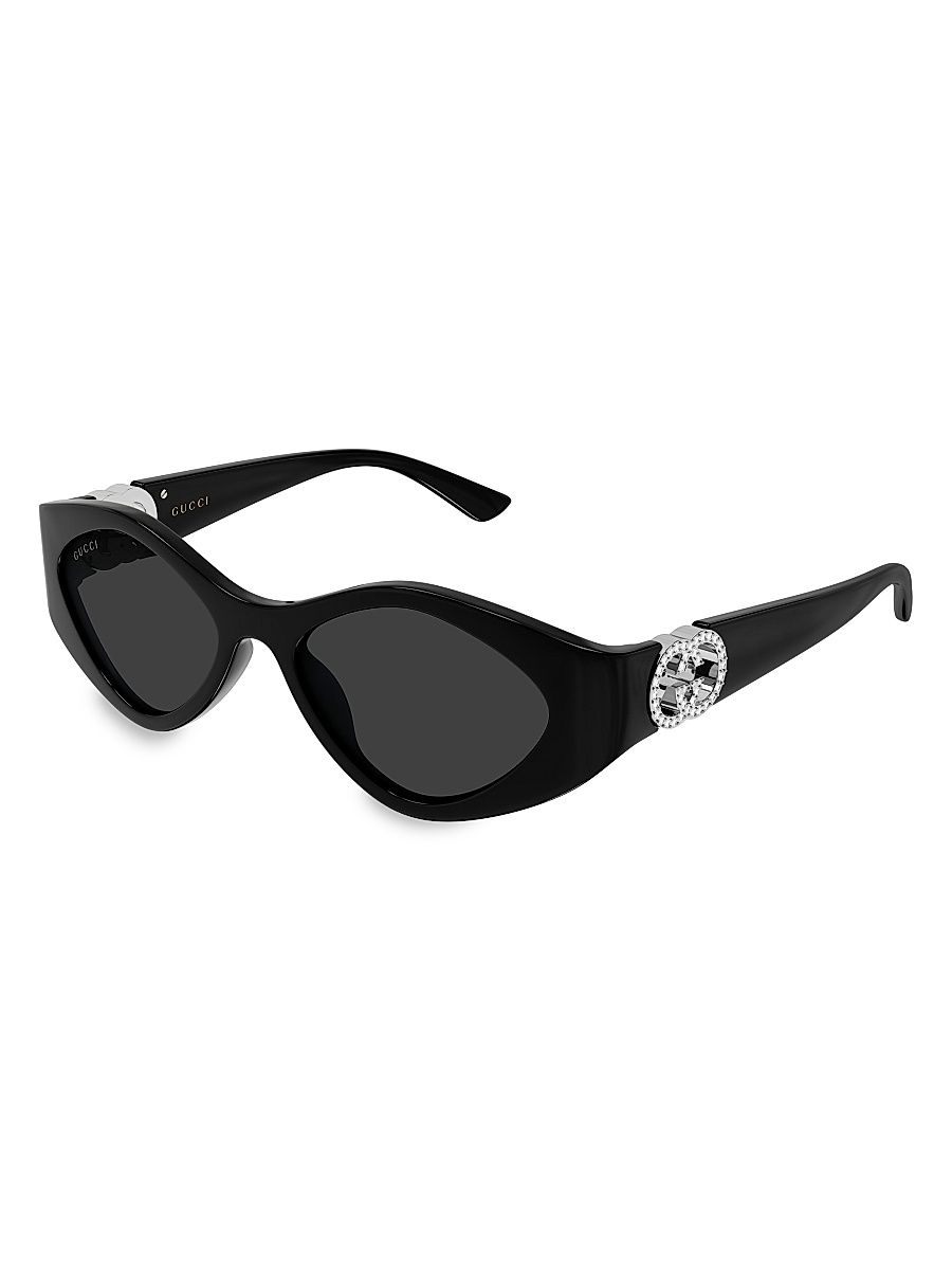 Women's Hailey 52MM Oval Sunglasses - Black