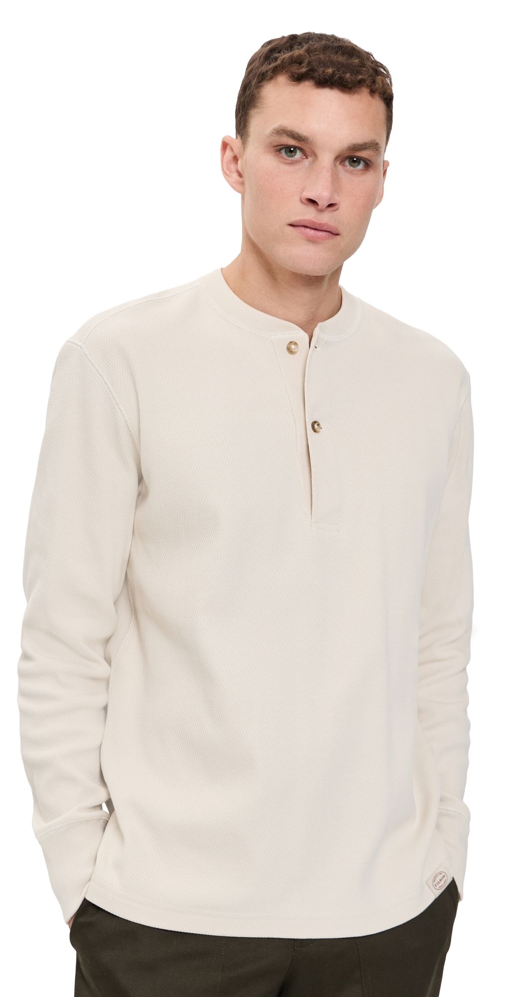 Filson Waffle Knit Henley Sand XXL