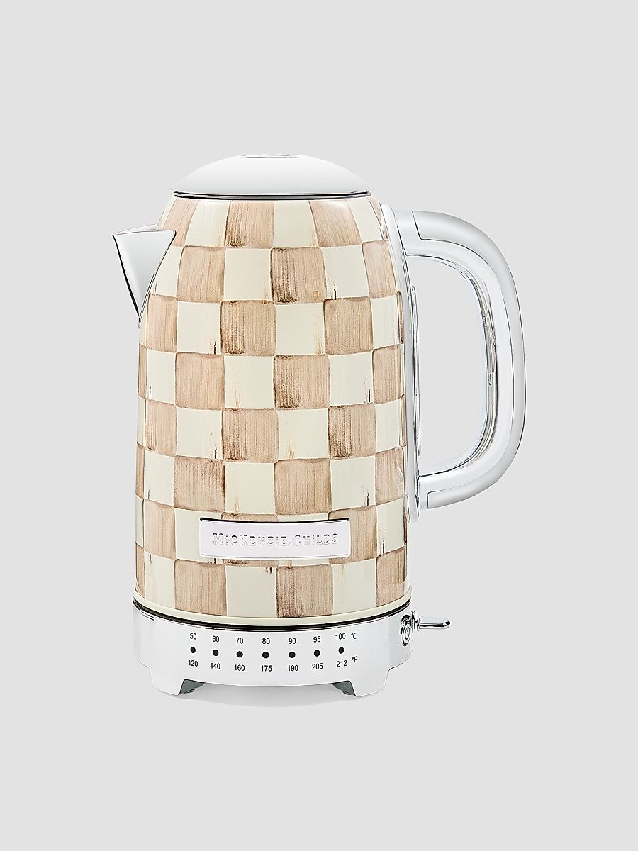 Mocha Check Electric Kettle