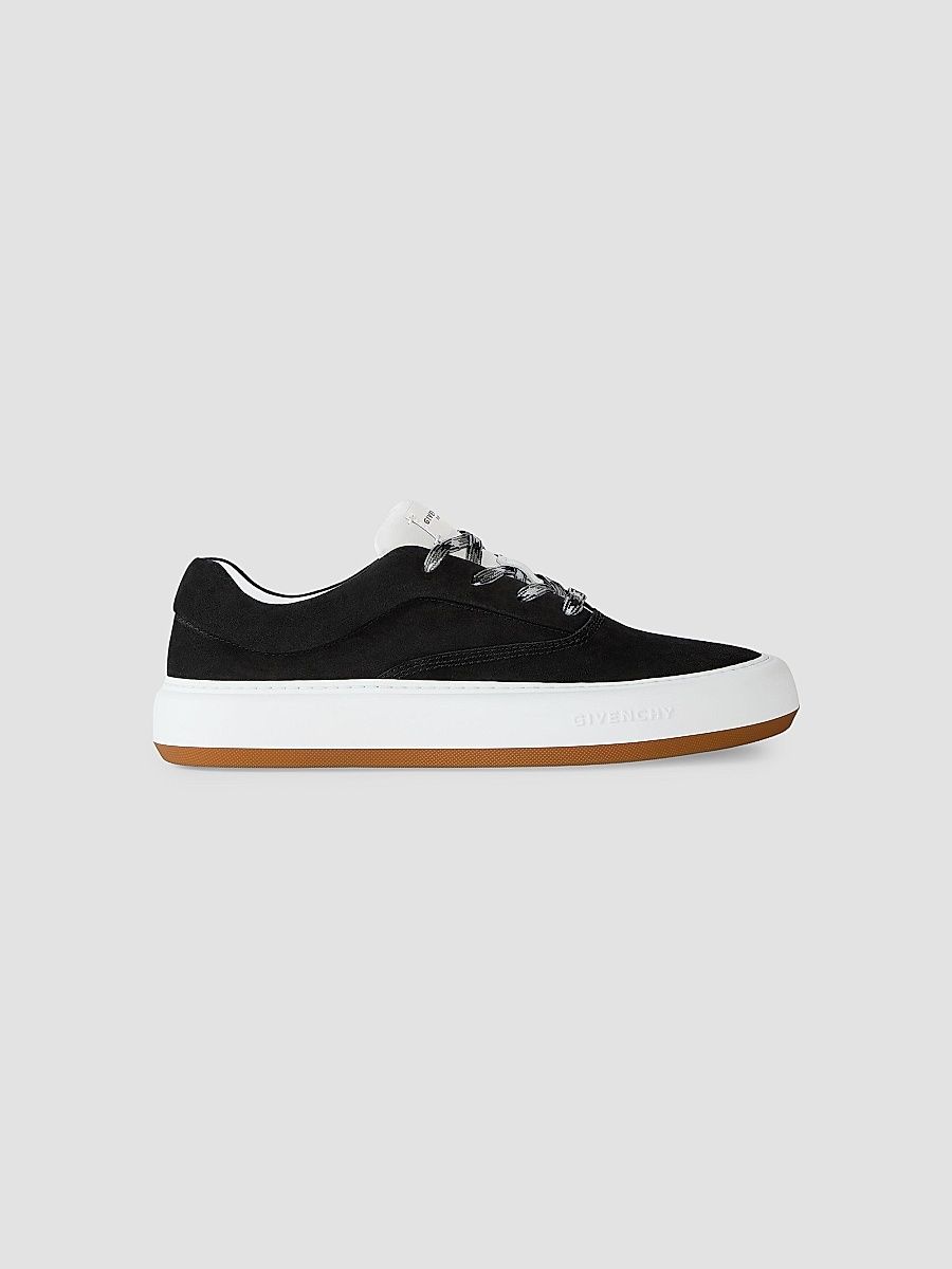Givenchy Men's New City Sneakers in Suede - Black - Size 13