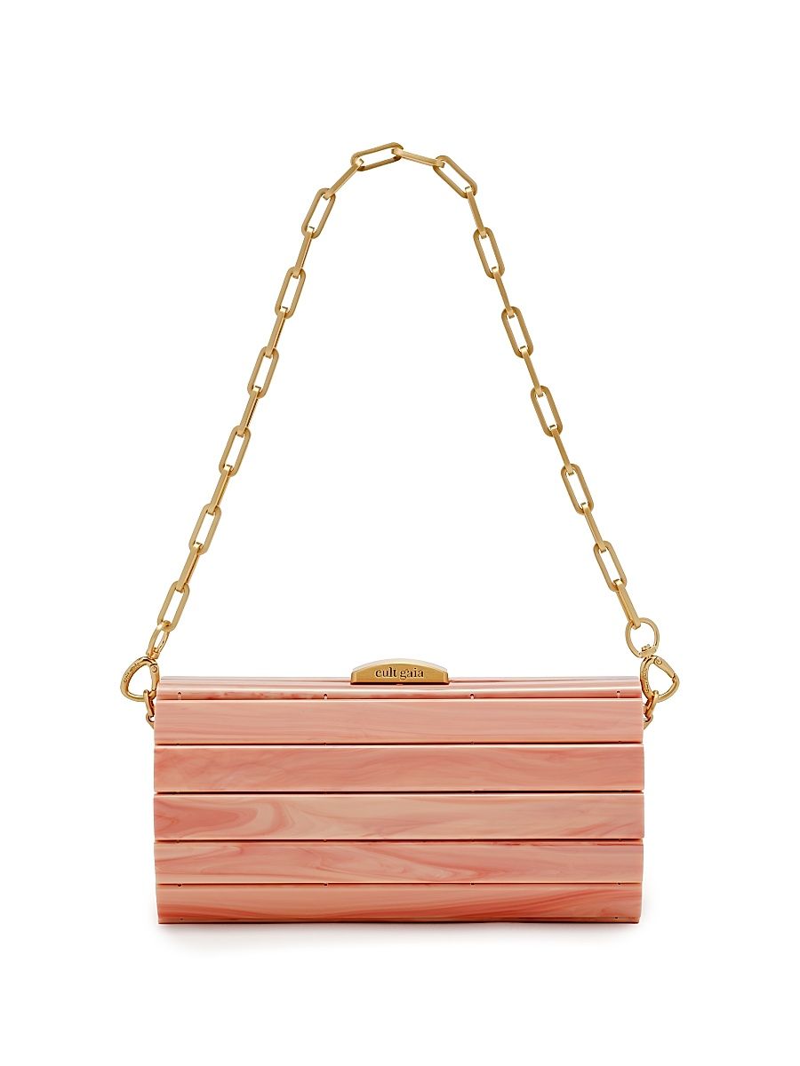 Women's Mini Rolie Polie Chain Strap Clutch - Rose Water