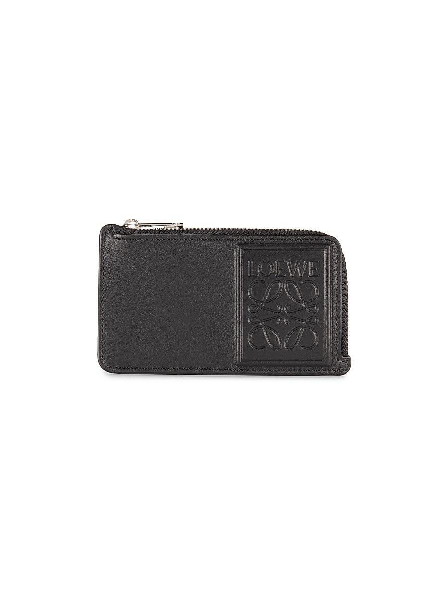 Men's Loewe Patch Coin Cardholder - Black